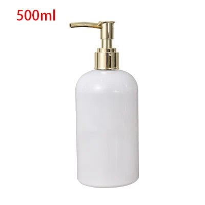 Kitchen Soap Dispenser White Dish Soap Dispenser and Hand Soap Bathroom Refillable Shampoo Shower Gel Bottle Mesa Adornment Bott