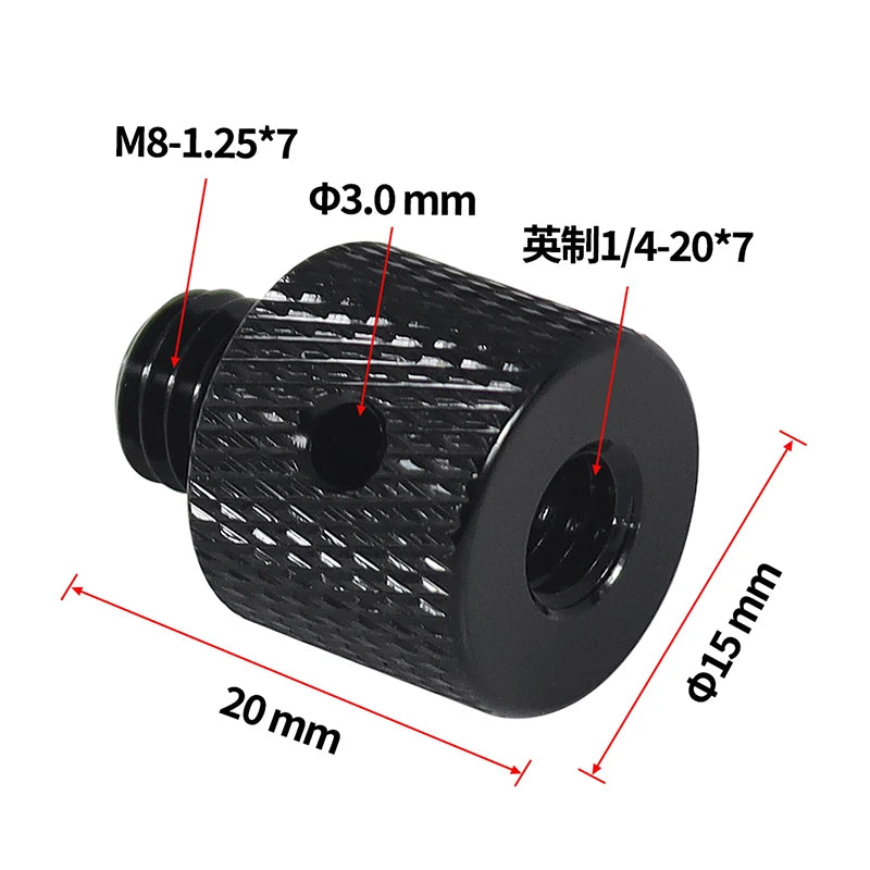 Conversion Screw 1/4 to 1/4 3/8" M4 M5 M6 M8 M10 Screw Projector Adapter DSLR Camera Tripod Ballhead Photography Fixing Mount
