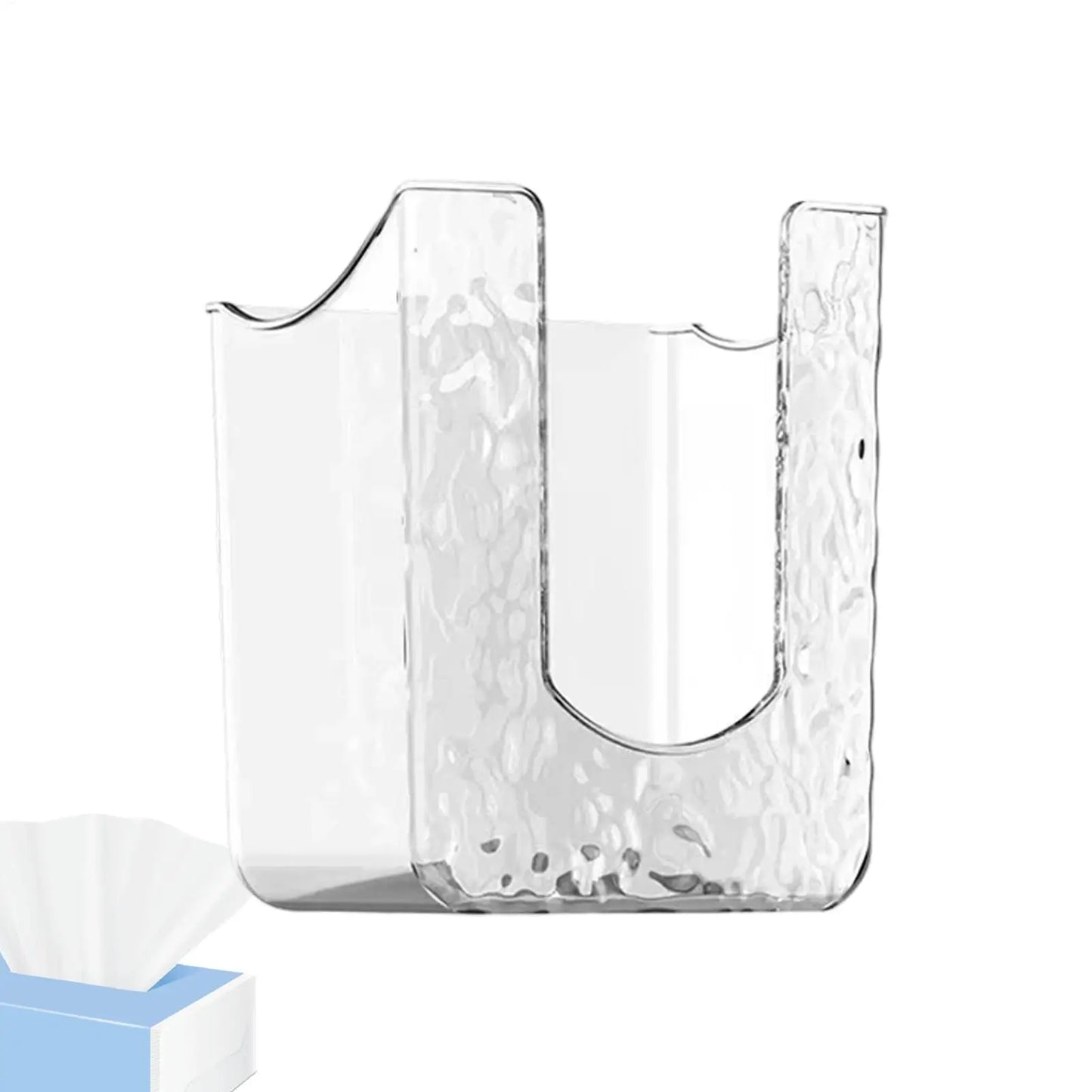 A Wipe Holder for Bathroom Wipes Holder Storage Box Container Organizer Adhesive Dispenser for Kitchen Family Bathroom Toilet