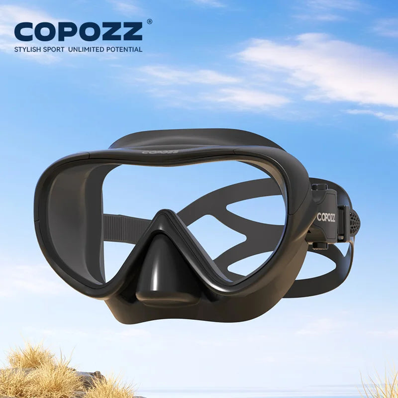 COPOZZ Professional  Diving Mask Full Vision Mask Underwater Snorkel Mask Set Swimming Snorkel HD Anti Fog Diving Equipment WardBoyzPROShop