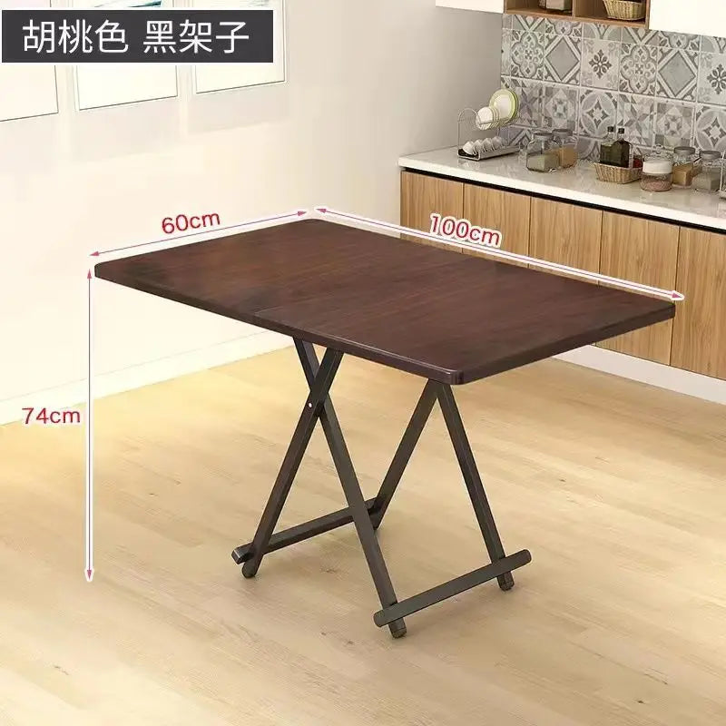 Installation-free folding table rental room dining table simple stall table dormitory study table portable table stall square