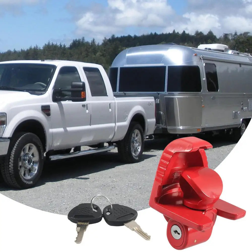 RV Trailer Lock Set Adjustable Lock System Hitch Locks With Keys RV Accessories For Travel Trailers Travel Trailer Accessories WardBoyzPROShop