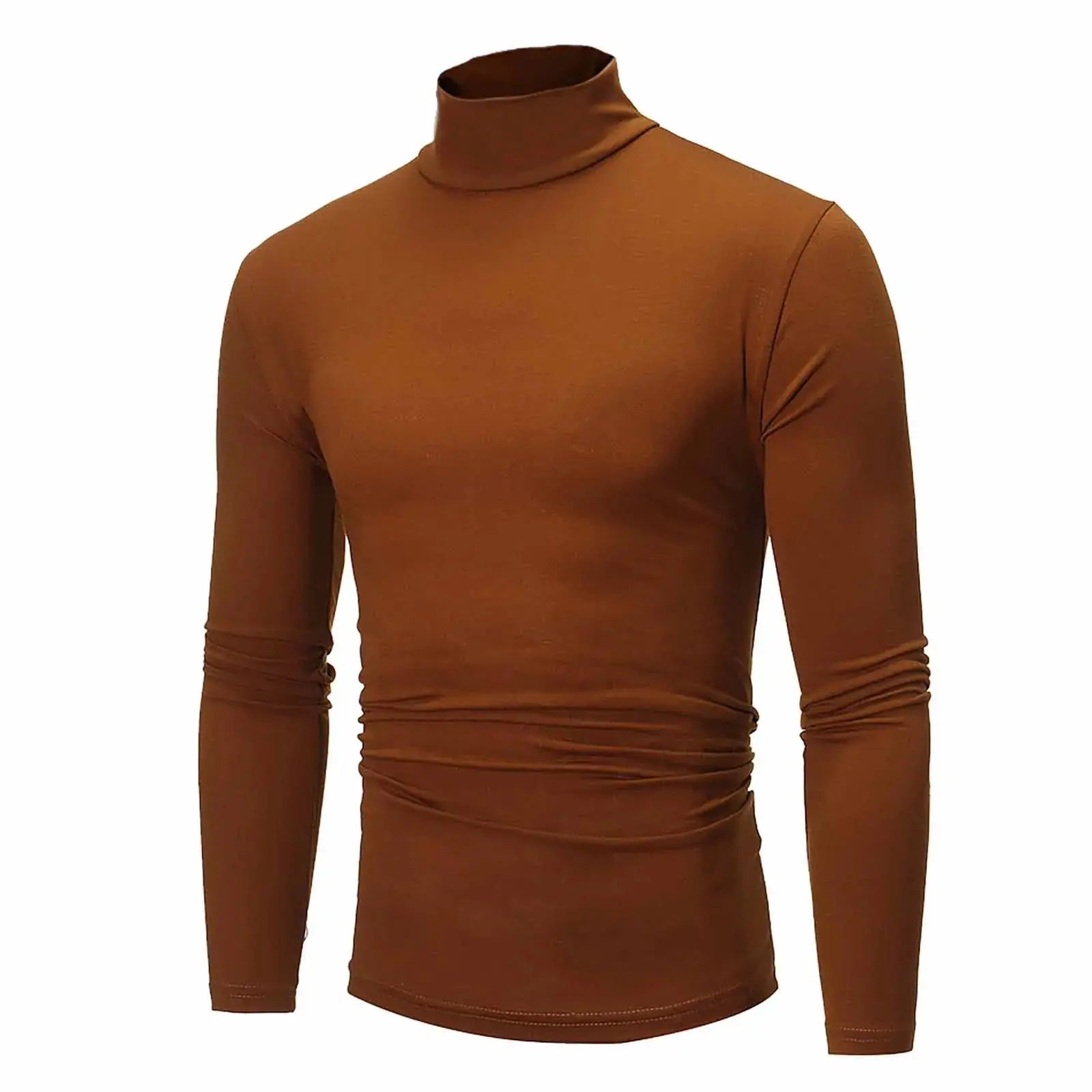 New Men's handsome half turtleneck bottom shirt,  gentle and comfortable, suitable for autumn, winter, senior undershirt WardBoyzPROShop