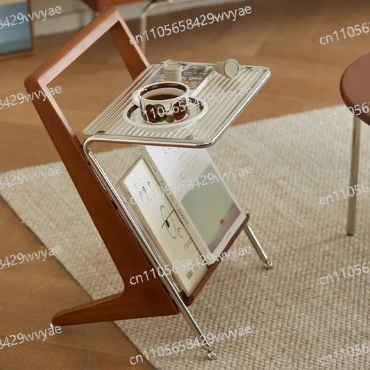 Solid Wood Side Table, Small Coffee Table, Bedside Sofa, Mini Creative Small Bedroom