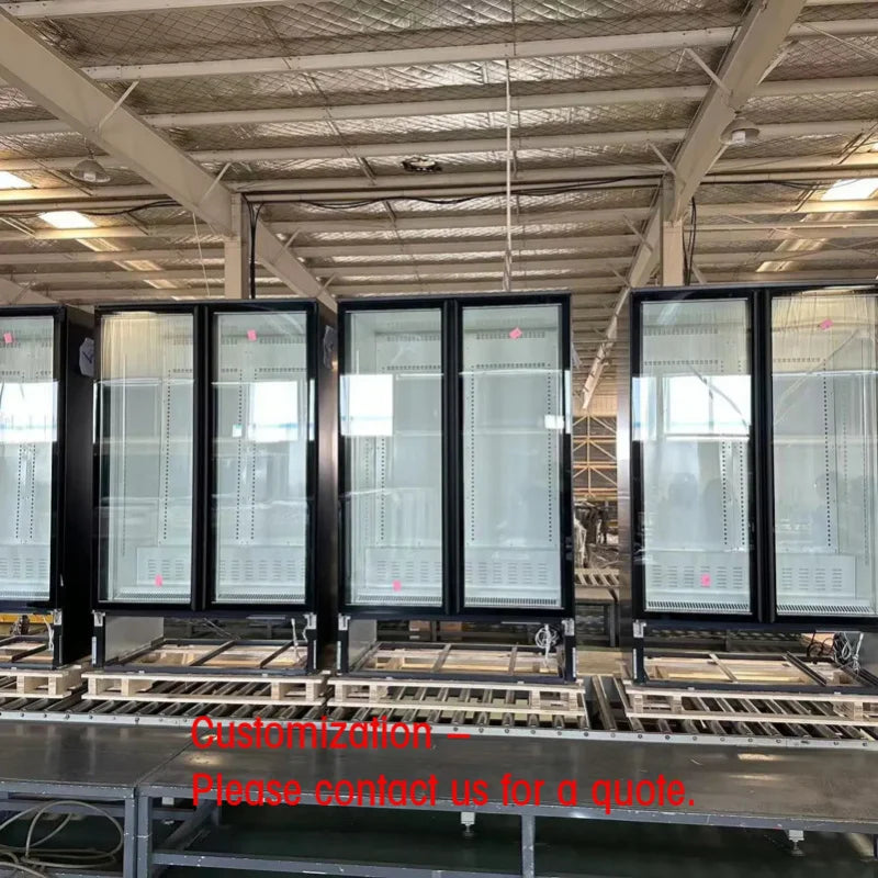 custom.Commercial Vertical Display Freezer with Sliding Glass Door Refrigeration Equipment Fridge