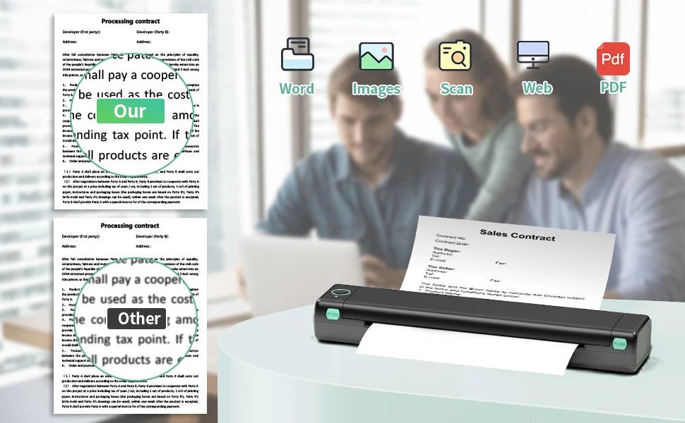 Phomemo M08F A4 Thermal Paper for M08F, PJ762/PJ763MFi, MT800/MT800Q, A4 Portable Printers, M08F Printer Paper, 8.27" x 11.69" WardBoyzPROShop