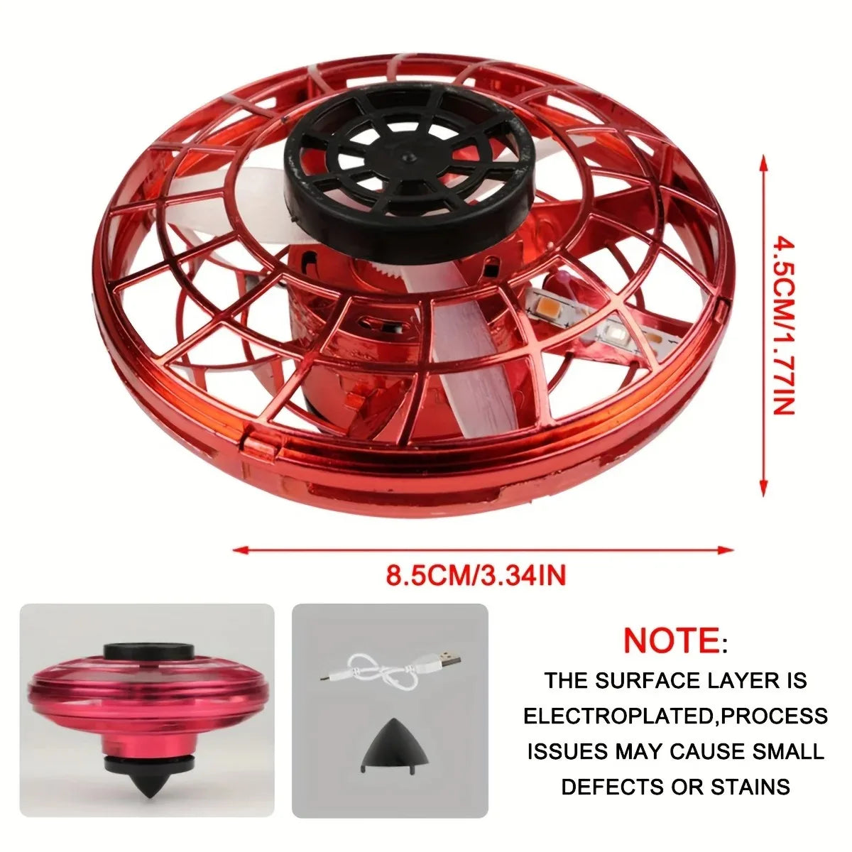 Fingertip gyroscope floating novelty toy induction aircraft toy Flynova flying ball gyroscope most tricked-out flying spinner