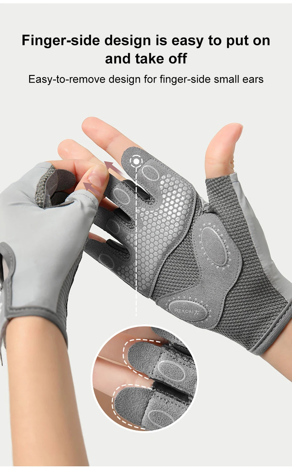 NOFOXO 1Pair Half-Finger Cycling Sports Gloves Women Breathable Anti-Slip Shock Absorbent Yoga Fitness Exercise Wear Resistant