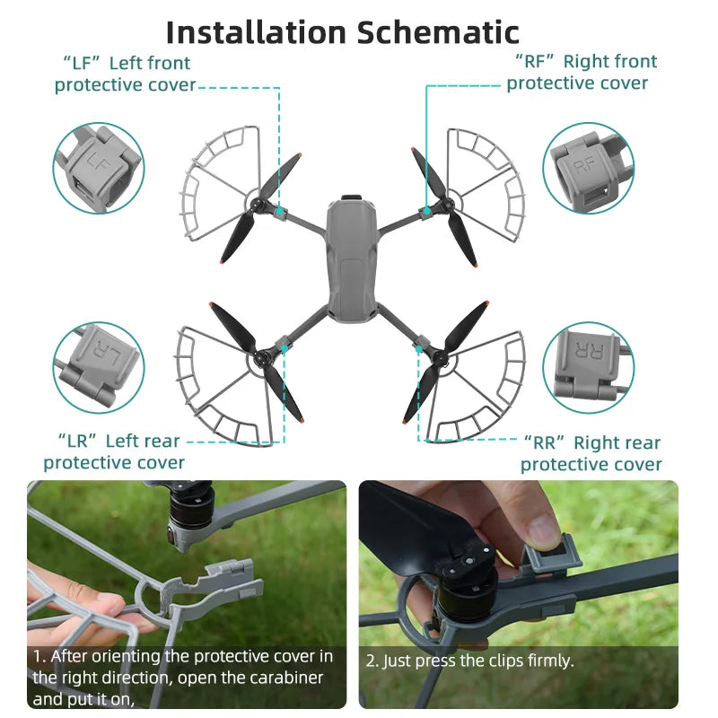 Propeller Guard For DJI Air 3/Air 3S Drone Blade Wing Protective Cage Anti-collision Cover Lightweight Blade Guard Accessories