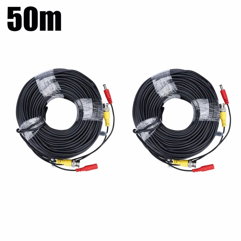 AHD Camera Cables 5M/10M/15M/20M/30M BNC Cable Output for DC Plug Cable for Analog AHD CCTV DVR Drop Shipping