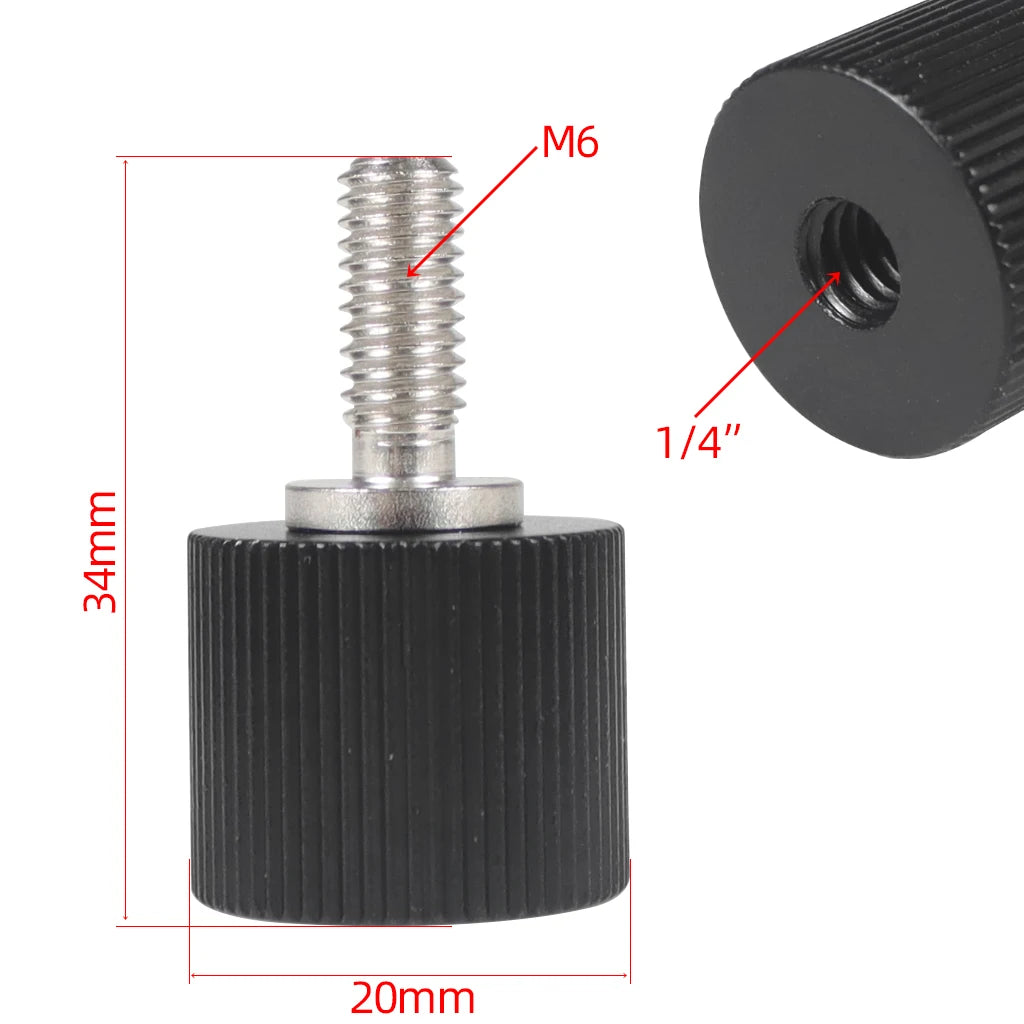 Conversion Screw 1/4 to 1/4 3/8" M4 M5 M6 M8 M10 Screw Projector Adapter DSLR Camera Tripod Ballhead Photography Fixing Mount