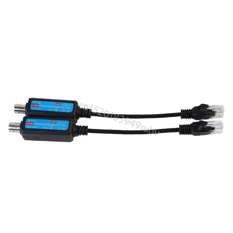 Ethernet Over Coax Adapter Passive IP Networking Coaxial Transmitter Receiver Q81E