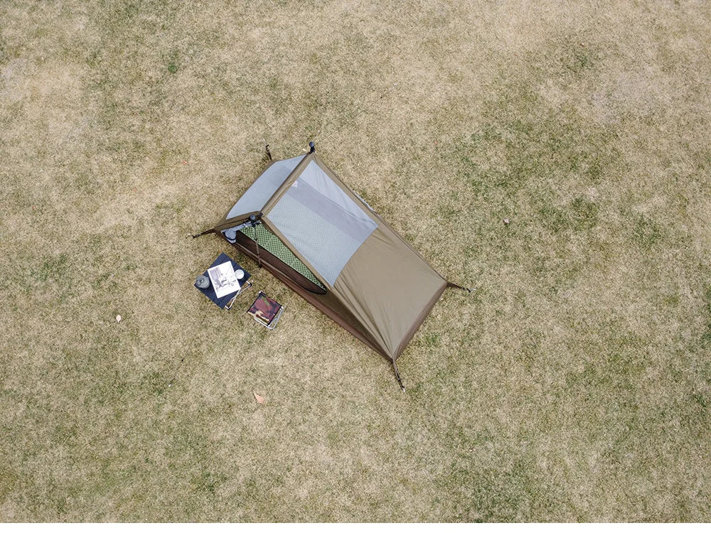 Airy Mesh Tent 1 Person Ultralight Tent Quick Setup Backpacking Shelter Breathable Mosquito Proof for Camping and Trekking WardBoyzPROShop