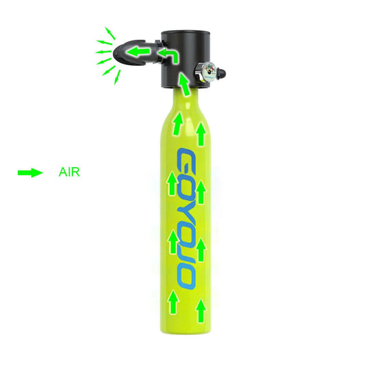 Mini Scuba Tank Diving Equipment Underwater Diving Cylinder Inflator 0.5L Outdoor Oxygen Tank 5-10 Minutes Spearfishing WardBoyzPROShop