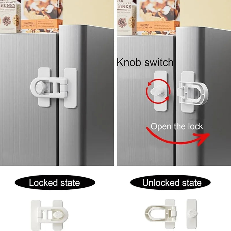 Fridge Child Locks Freezer Locks for Refrigerator Doors Oven Child Safety Lock Oven Baby Proofing Refrigerator Door Safety Locks