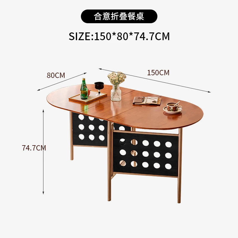Luxury Mid Century Dining Tables Long Folding Modern Design Dining Tables Glamour French Table A Manger Pliante Furniture Home