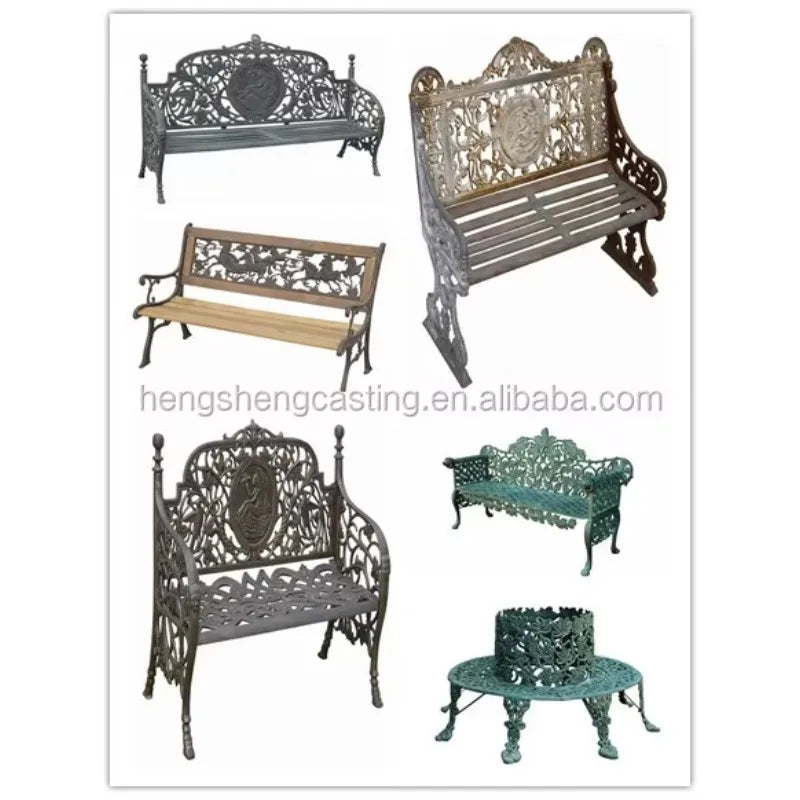 Metal Bench Outdoor Garden Bench