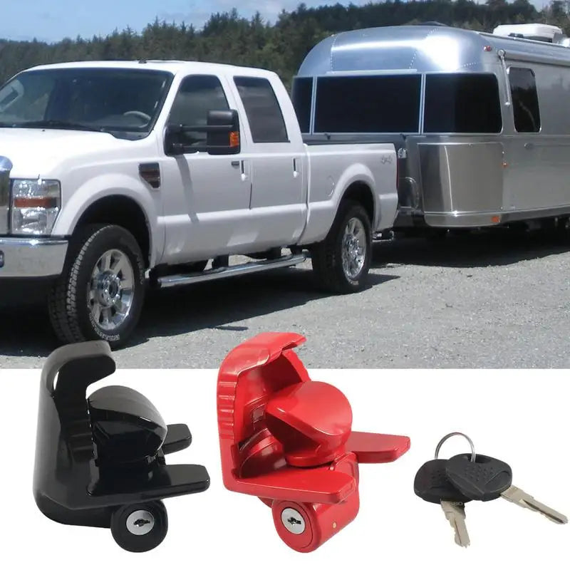 RV Trailer Lock Set Adjustable Lock System Hitch Locks With Keys RV Accessories For Travel Trailers Travel Trailer Accessories WardBoyzPROShop