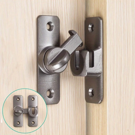 Door Latch No-Drill Thickened Universal Snap Lock Anti-Theft Security Door Catch Bathroom Cabinet Lock Window Door Latch