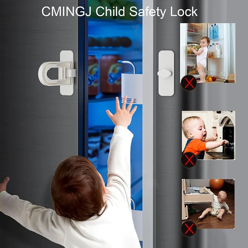 Fridge Child Locks Freezer Locks for Refrigerator Doors Oven Child Safety Lock Oven Baby Proofing Refrigerator Door Safety Locks