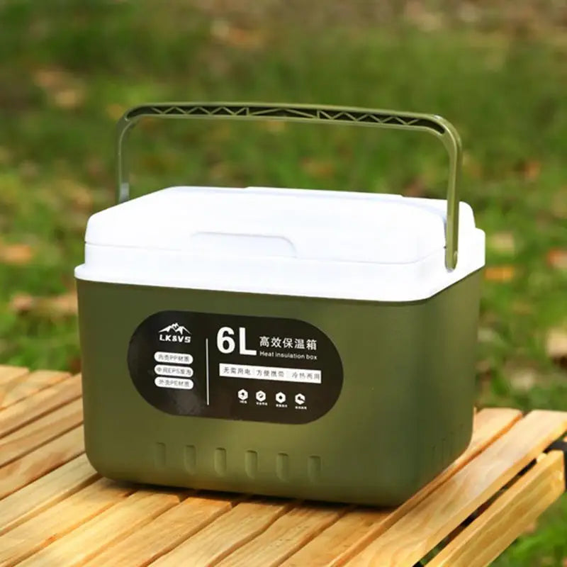 camping Ice Coolers box 6L thermal box Portable Outdoor Fridge Cooler Ice Bucket Picnic Keep Fresh Refrigerator for camping WardBoyzPROShop