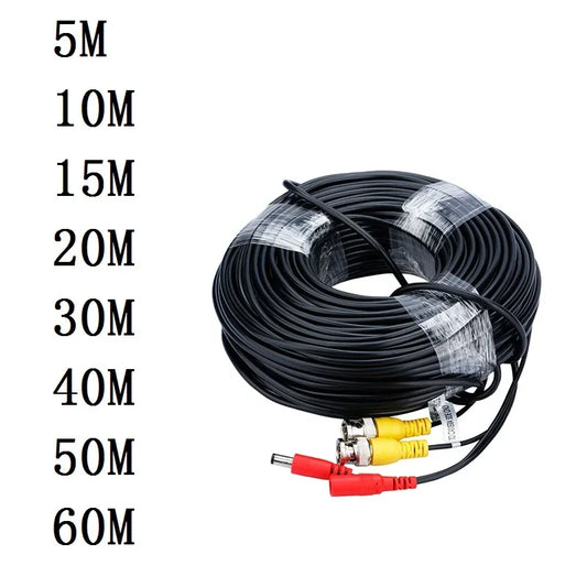 AHD Camera Cables 5M/10M/15M/20M/30M BNC Cable Output for DC Plug Cable for Analog AHD CCTV DVR Drop Shipping