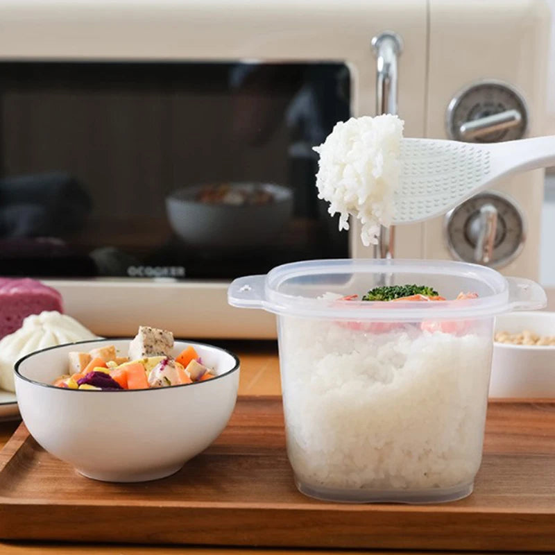 Microwave Oven Rice Cooker Multifunctional Steamer Soup Cooking Bento Lunch Box