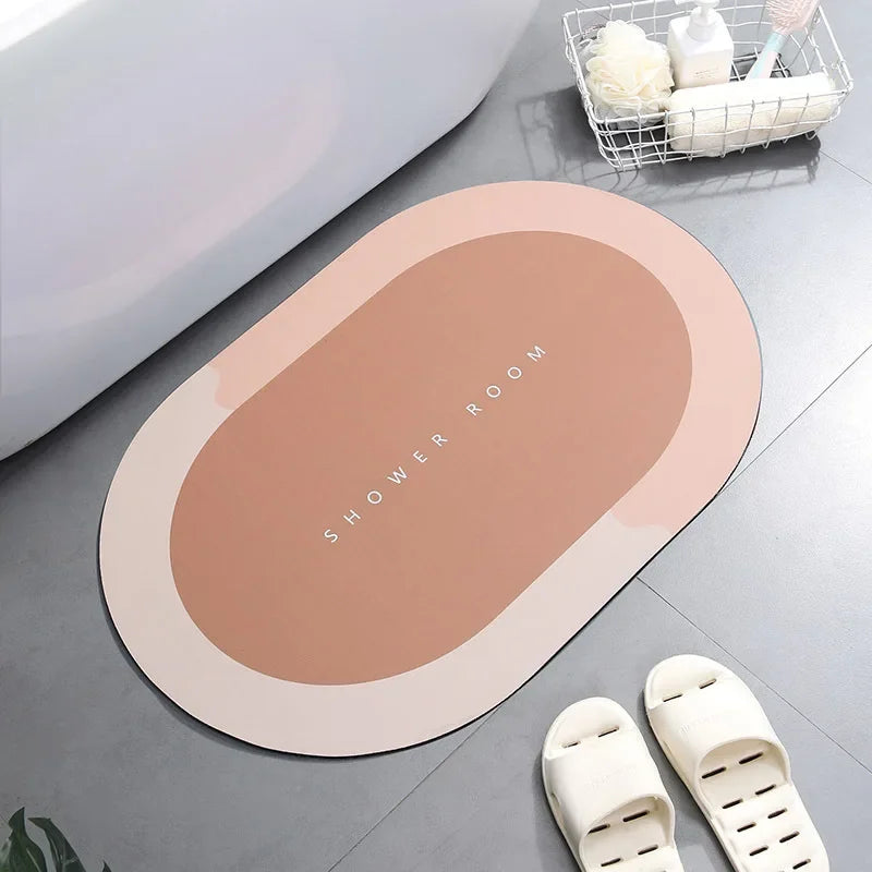 Bath Mat Super Absorbent Non Slip Bath Bathroom Rug Quick Drying Bath Shower Rug     Kitchen Entrance Door Mats Home Floor Mat