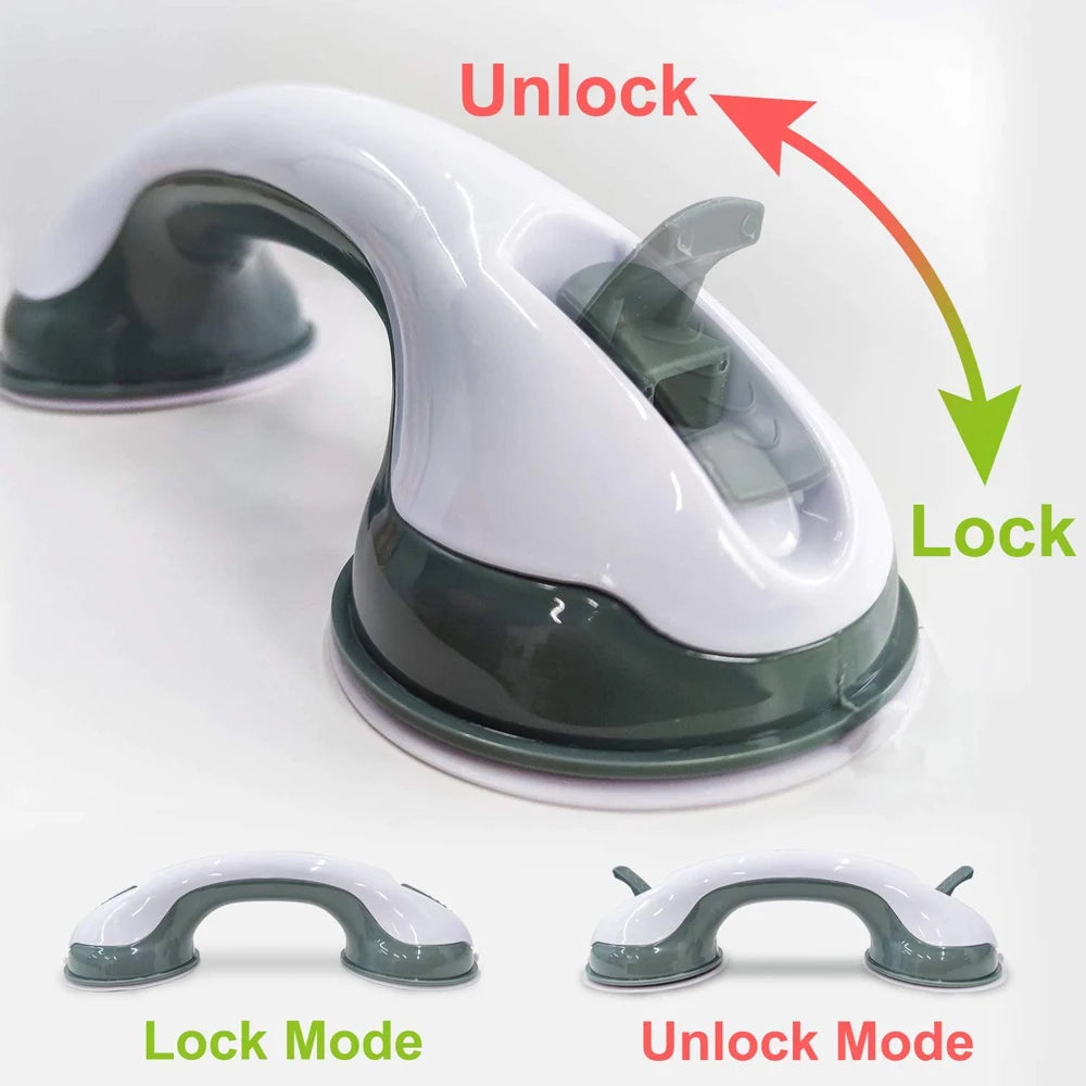 Shower Handle Safety Helping Handle Anti-Slip Support Bathroom Toilet Safe Grab Bar Handle Vacuum Sucker Suction Cup Handrail