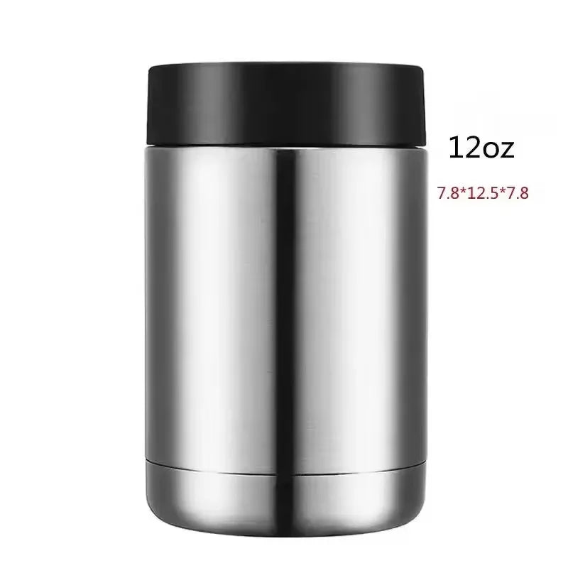 Stainless Steel Beer Bottle Can Cooler Double Layer Insulated Keep Beer Cola Drink Beverage Cold Keeper with Bottle Opener WardBoyzPROShop