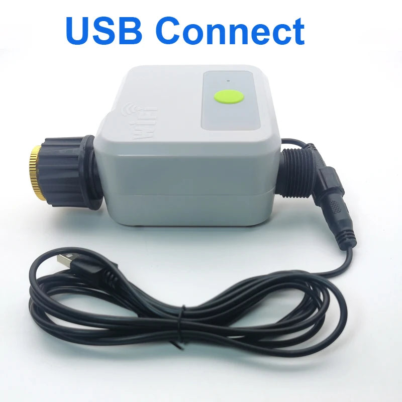 WIFI Smart Tuya Garden Watering Timer Automatic Sprinkle Water Timer Valve Irrigation Watering System BSP Thread USB Connect