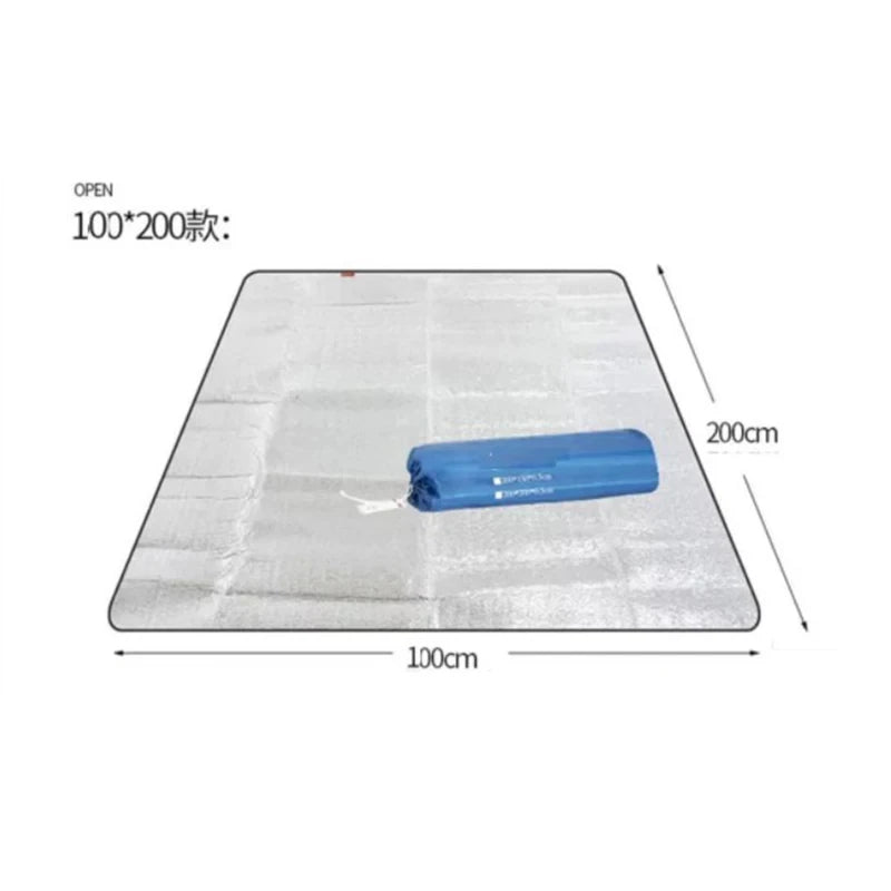 Waterproof Mat Double-sided Aluminum Film Moisture-Proof Mat Portable Picnic Mat Outdoor Tent Camping Beach Moisture-Proof Mat