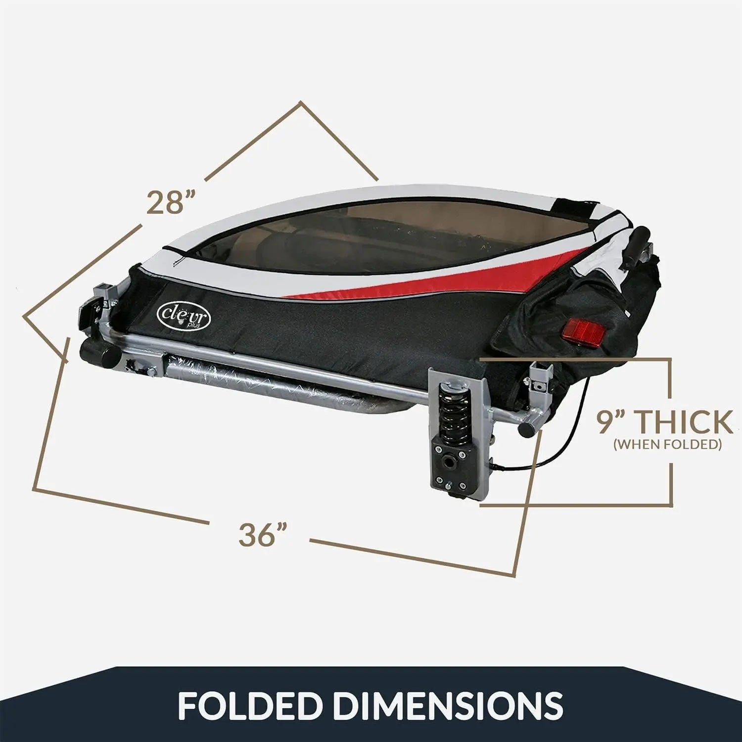 Deluxe 3-in-1 Double 2 Seat Bicycle Bike Trailer Jogger Stroller for Kids Children | Foldable Collapsible w/Pivot Front Wheel WardBoyzPROShop