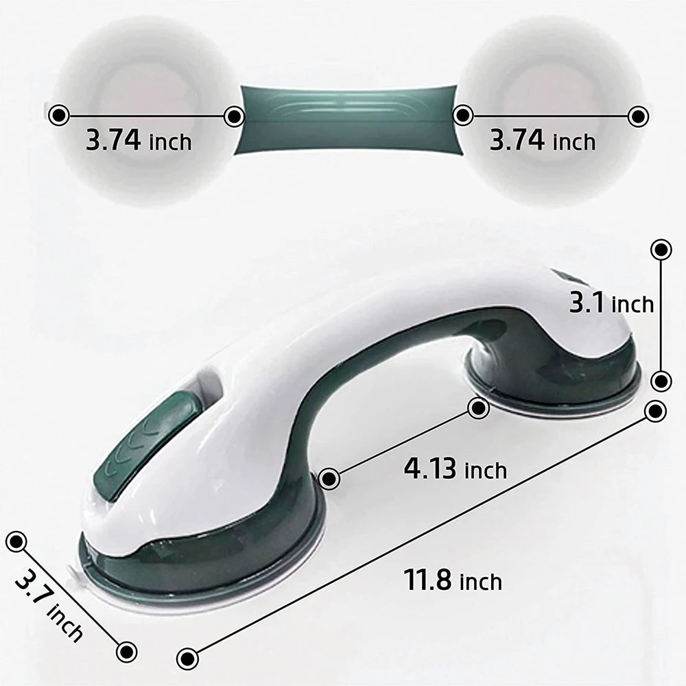 Shower Handle Safety Helping Handle Anti-Slip Support Bathroom Toilet Safe Grab Bar Handle Vacuum Sucker Suction Cup Handrail