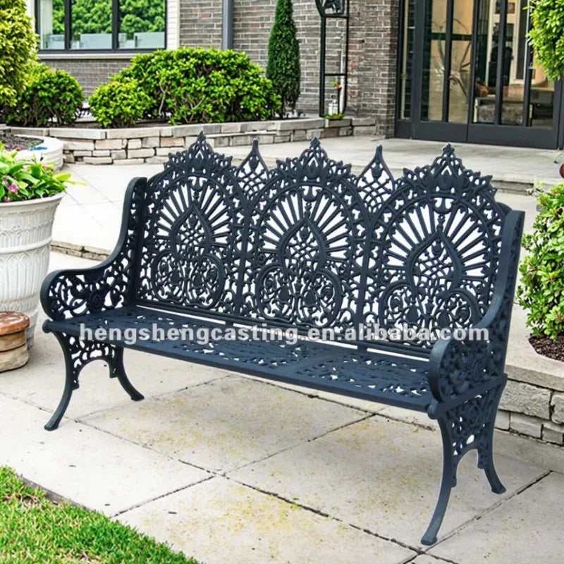 Metal Bench Outdoor Garden Bench
