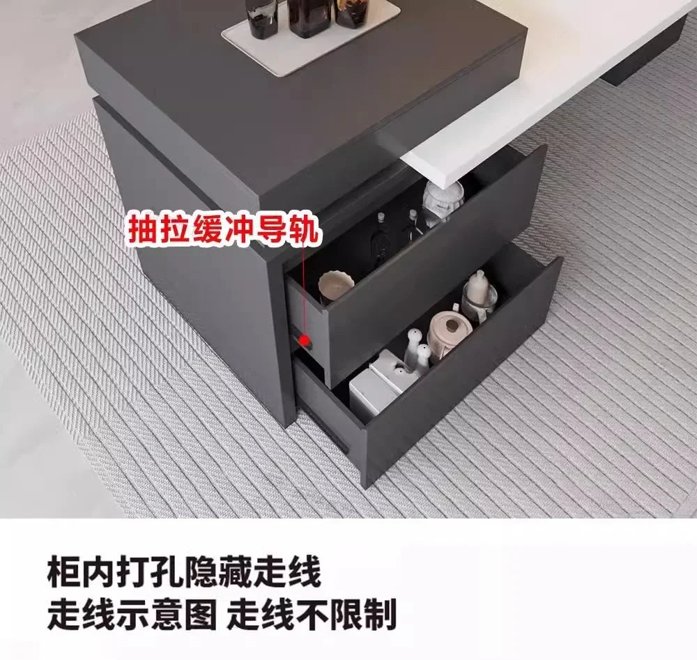 Kitchen Island Cart with Extendable Dining Table for 4-6 Person Rolling Kitchen Island with Slate Top Storage Kitchen Island Bar