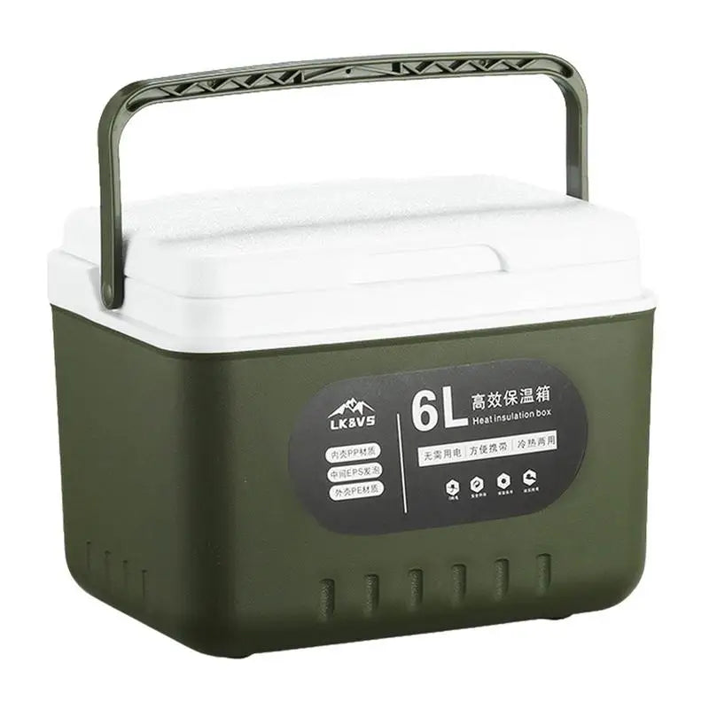 camping Ice Coolers box 6L thermal box Portable Outdoor Fridge Cooler Ice Bucket Picnic Keep Fresh Refrigerator for camping WardBoyzPROShop