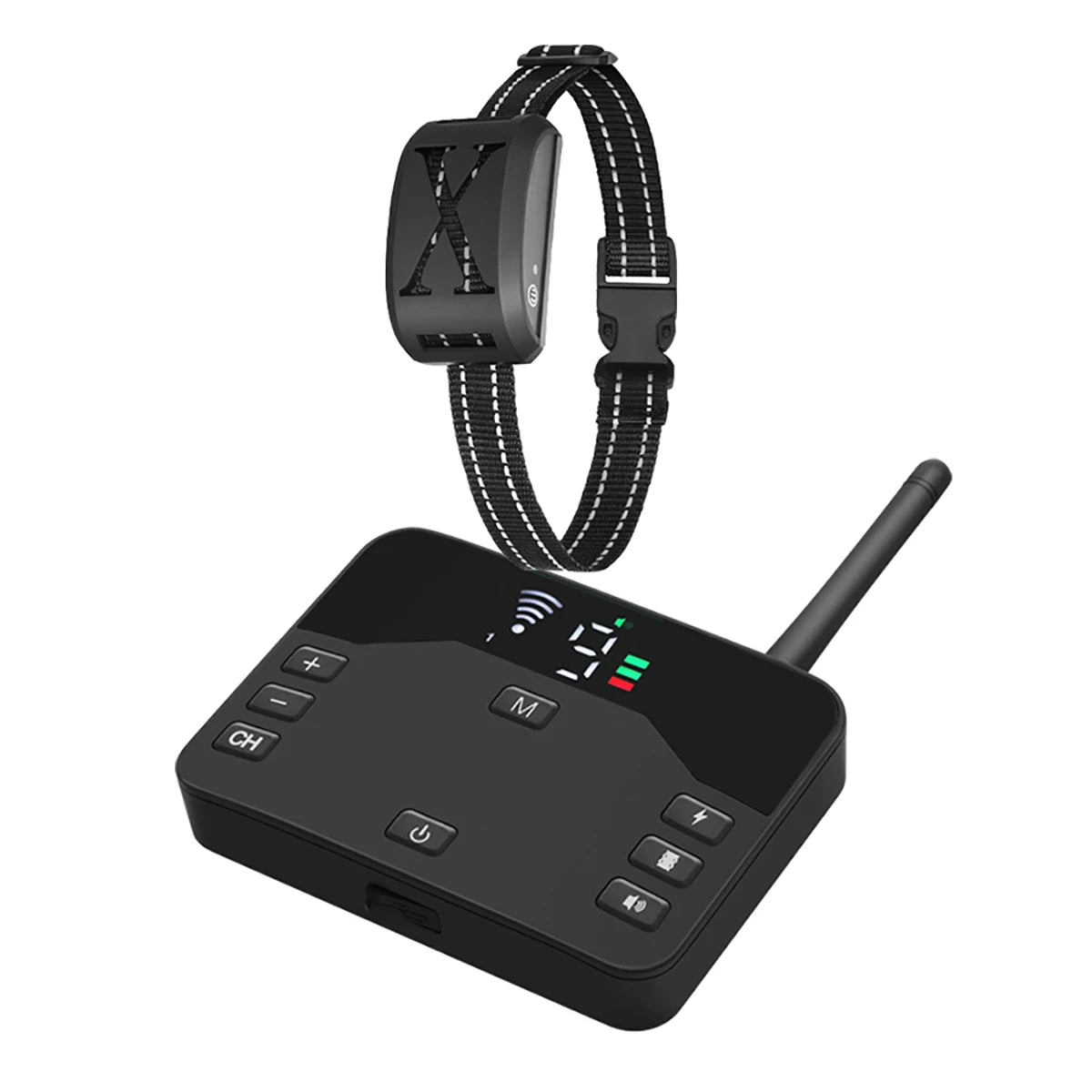 2 IN 1 Wireless Electronic Dog Fence System & Remote Training Collar Beep Shock Vibration and Pet Containment For All Size Puppy