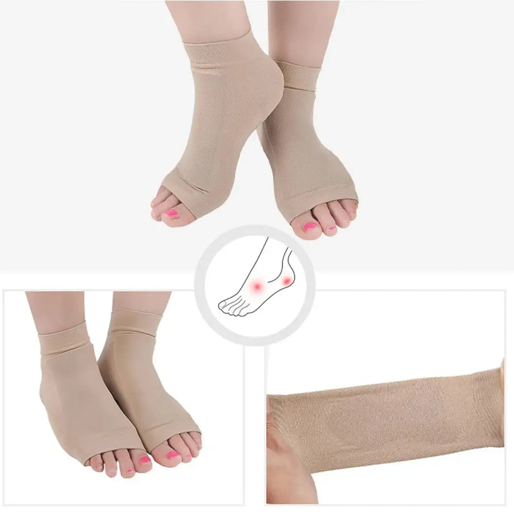 1 Pair Ankle Bone Protection Socks Malleolar Sleeves with Gel Pads for Boots, Skates, Splints, Braces, Skating Hockey Roller Ski WardBoyzPROShop