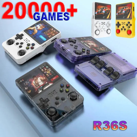 R36S Retro Handheld Video Game Console ARKOS System 3.5 Inch IPS Screen Classic Portable Pocket Video Player 128G Games Boy Gift WardBoyzPROShop