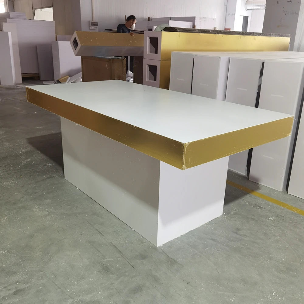 event party supplies metal wedding table with clear glass bridal and groom dining table