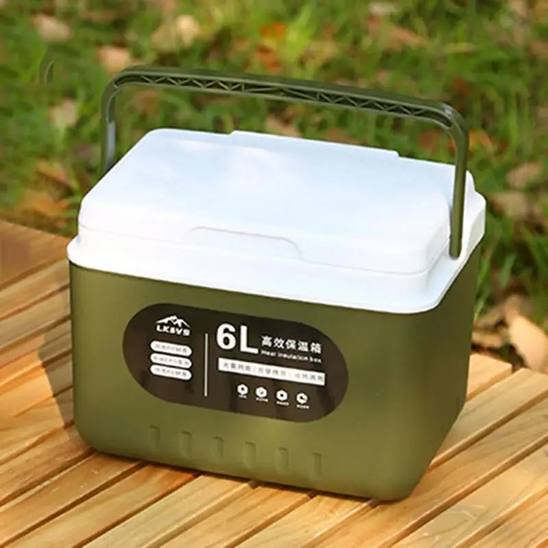 camping Ice Coolers box 6L thermal box Portable Outdoor Fridge Cooler Ice Bucket Picnic Keep Fresh Refrigerator for camping WardBoyzPROShop
