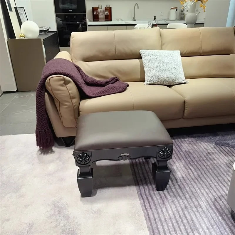 Wooden Footstool Fashion Footrest Quadrate Ottomans Multifunctional Universal Modern Design Small Creative Home Furnitures