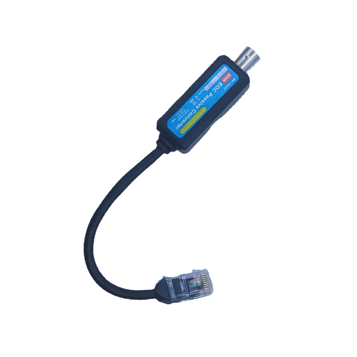 1 Pair IP Network Coaxial Transmitter Receiver Extender Safe Transmission Cables For IP NVR Camera 10/100Mbps IP to Coaxial