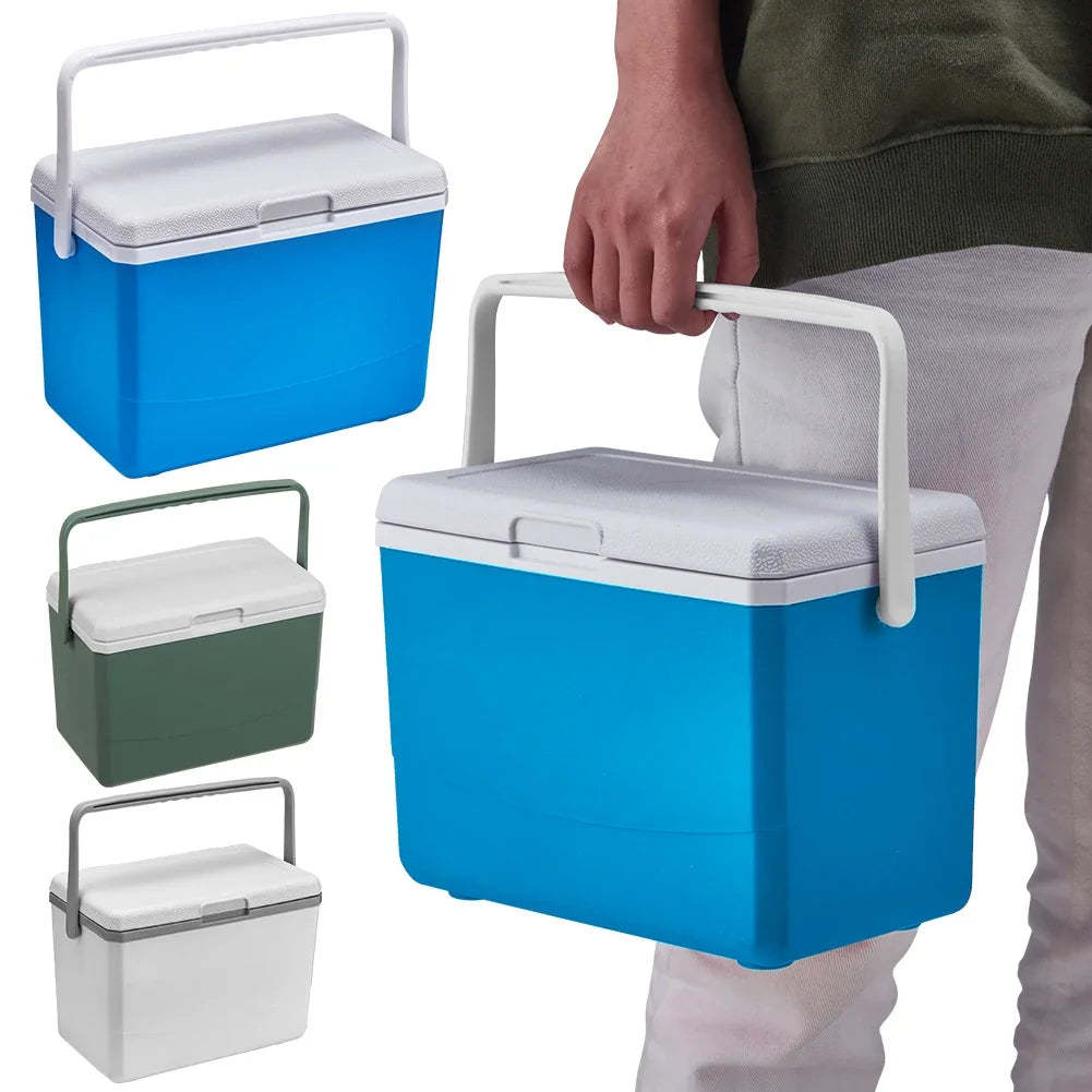 3L Insulated Portable Cooler with Handle Picnic Ice Bucket Heat Preservation Food Storage Reusable Box for Outdoor Beach Picnic WardBoyzPROShop