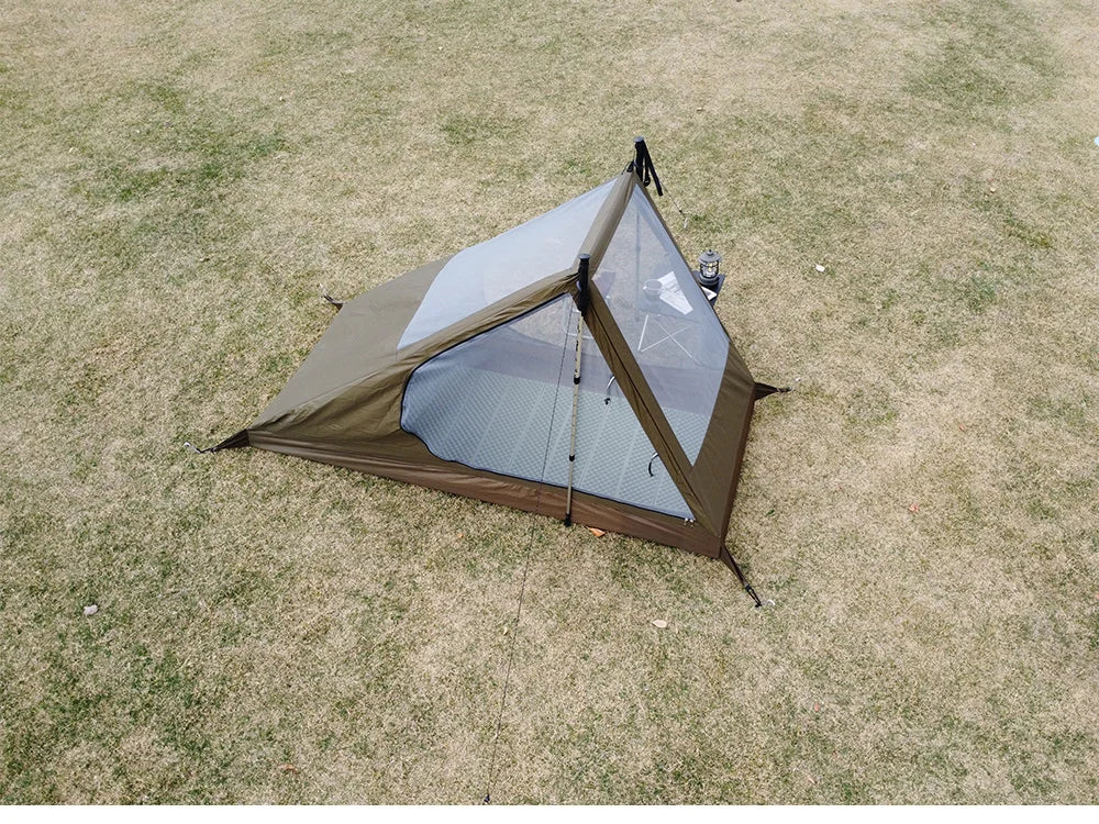 Airy Mesh Tent 1 Person Ultralight Tent Quick Setup Backpacking Shelter Breathable Mosquito Proof for Camping and Trekking WardBoyzPROShop