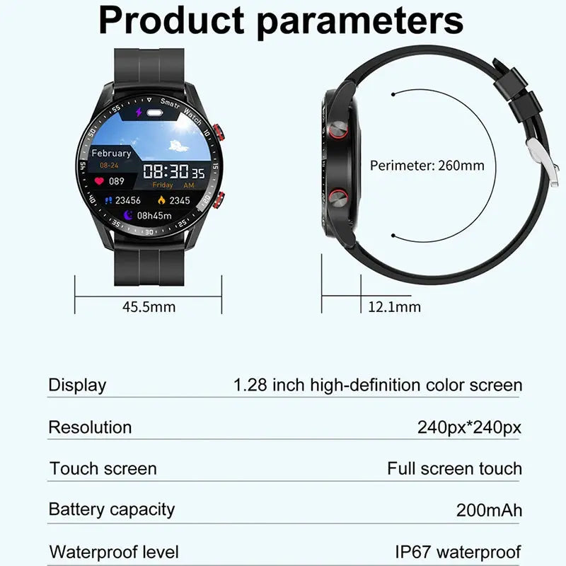 For Watch GT Series Smart Watch Men Women HD Screen Bluetooth Call GPS Tracker Heart Rate IP68 Waterproof SmartWatch 2024 New WardBoyzPROShop