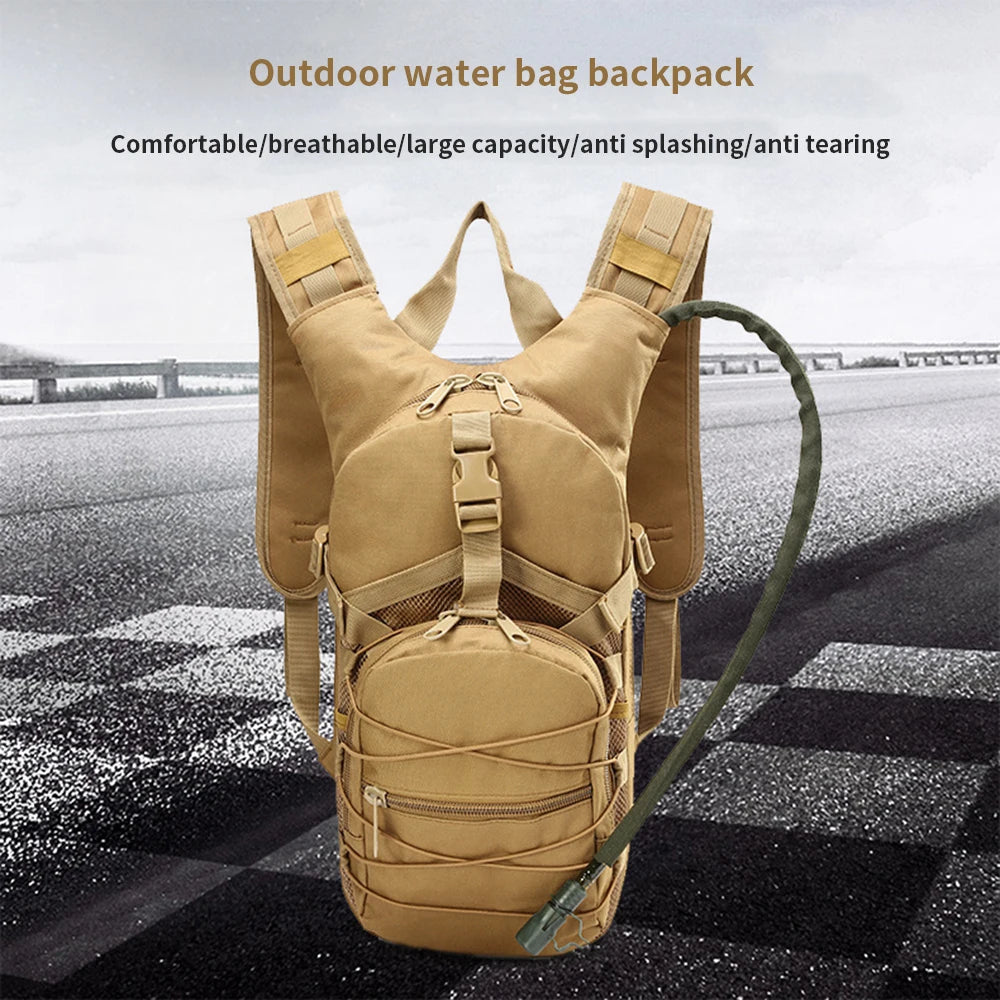 Tactical Hydration Pack Backpack Water-Proof 900D Polyester Ripstop Water Bag Water Bladder For Hiking Cycling Climbing Fishing