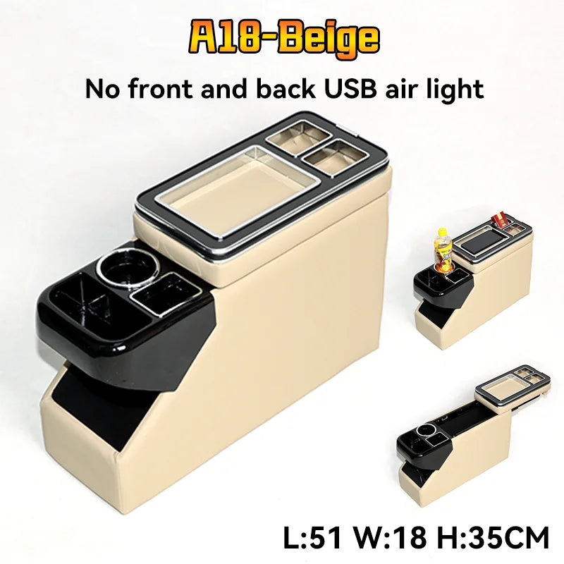 For Ford Tourneo Custom Row Front Railing Box Set General Business Armrest Central Store Business Car Mobile Charge Usb