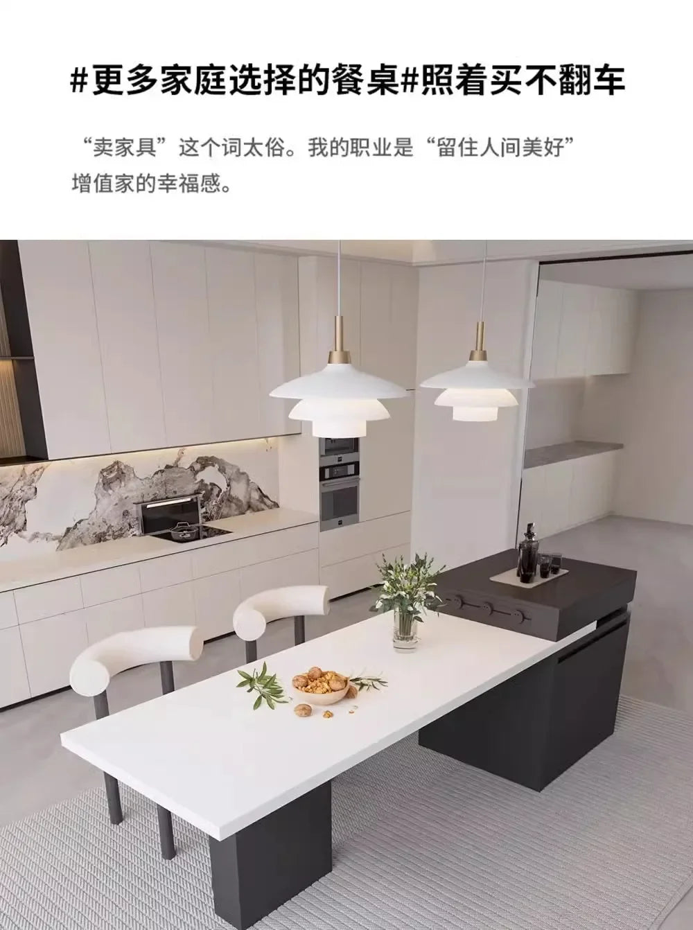 Kitchen Island Cart with Extendable Dining Table for 4-6 Person Rolling Kitchen Island with Slate Top Storage Kitchen Island Bar